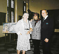 Avec le Dr Daniel Labisse (cousin de Félix) et sa femme au Musée de la Chartreuse 