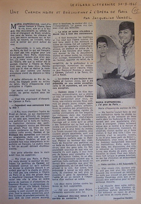 article Le Figaro Littéraire du 30 septembre 1965